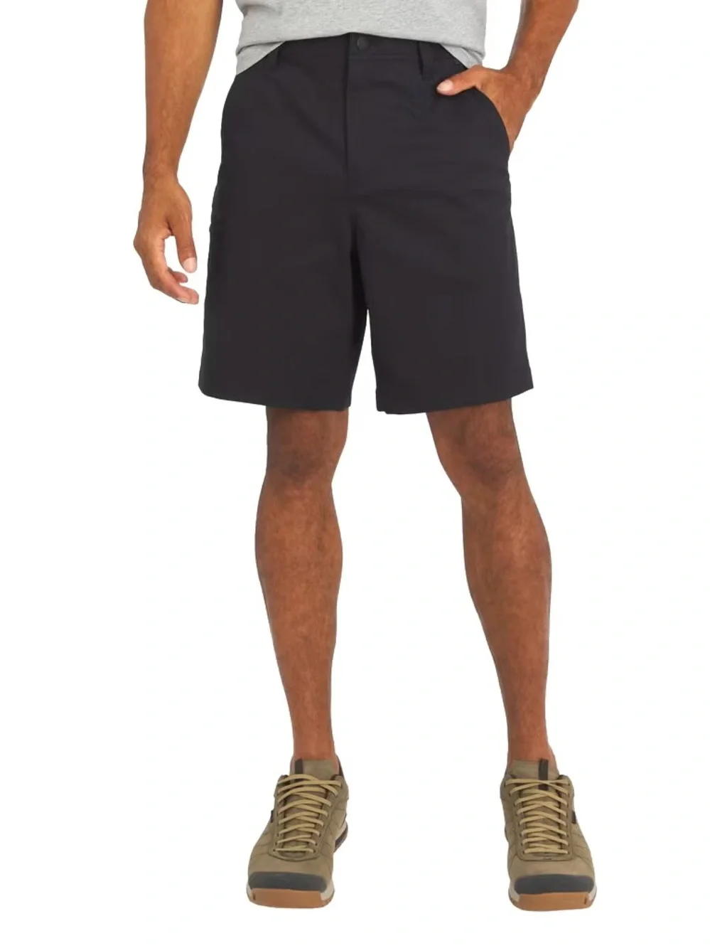 Wrangler Men's Black Flat-Front Performance Utility Shorts NWT Flex Waistband
